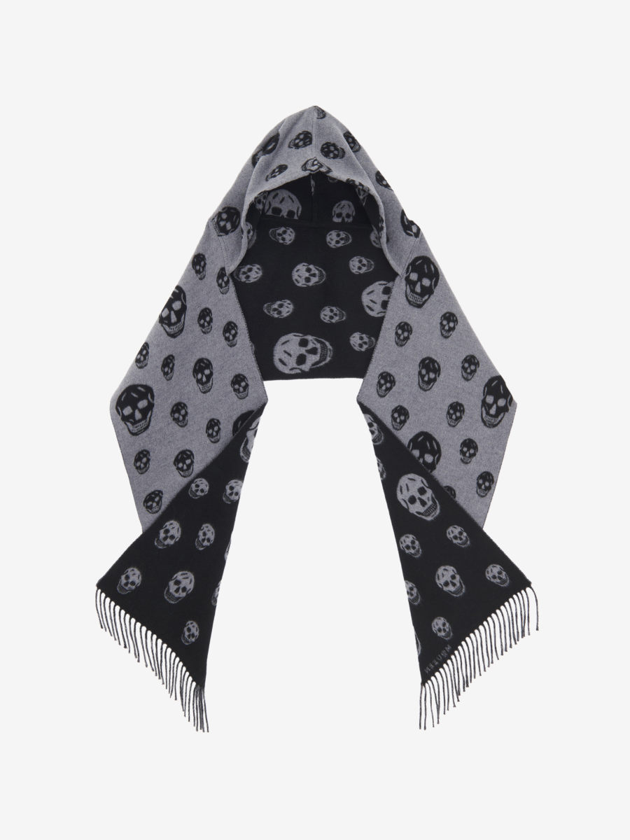 ALEXANDER MCQUEEN - Reversible Hood Skull Scarf - Item 8476413890Q1260